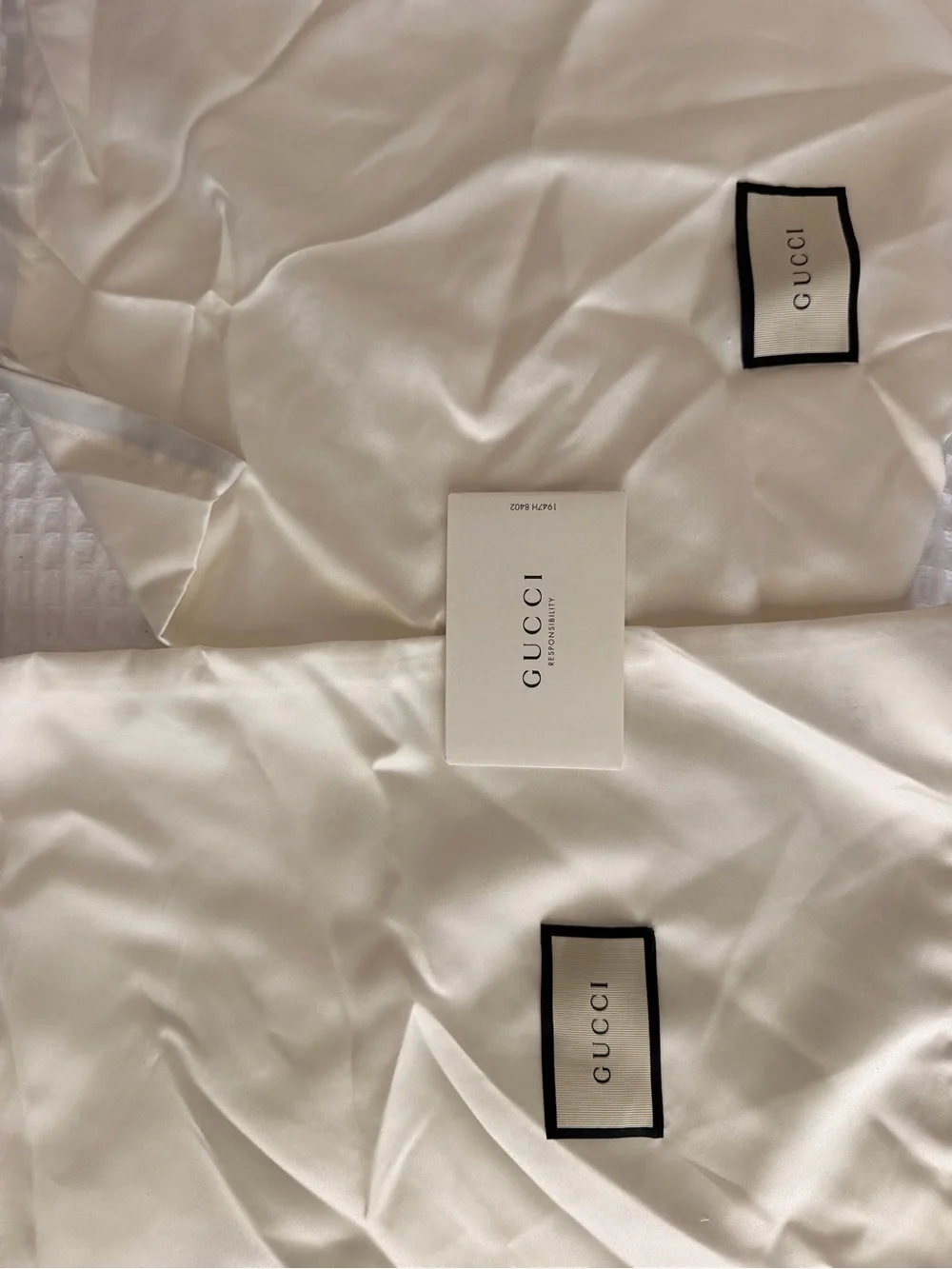 Gucci White Rhyton Logo Sneakers